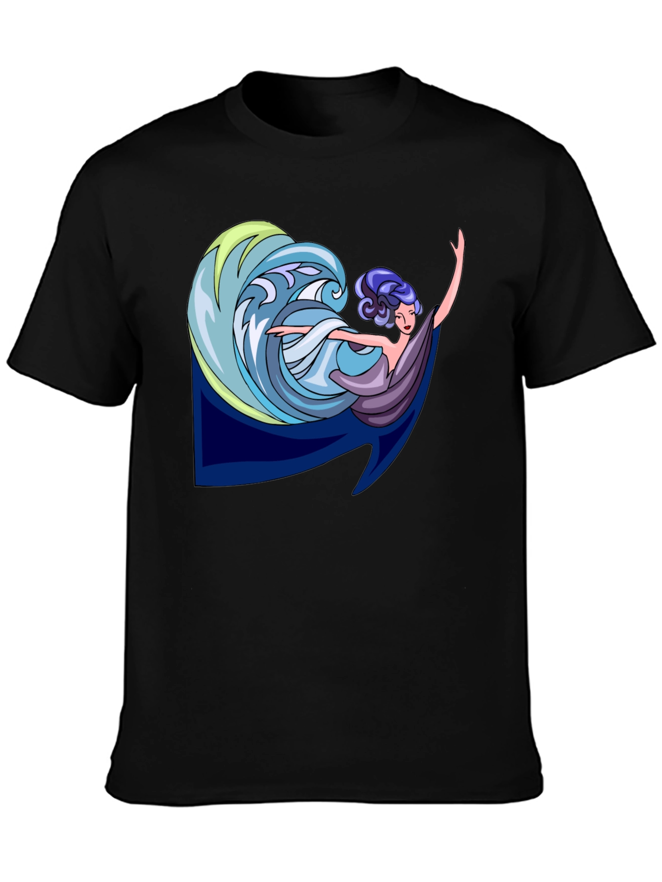 Ocean Wave Maiden Graphic T-Shirt