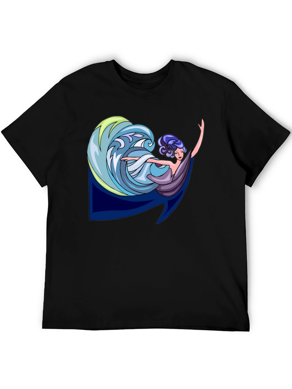 Ocean Wave Maiden Graphic T-Shirt