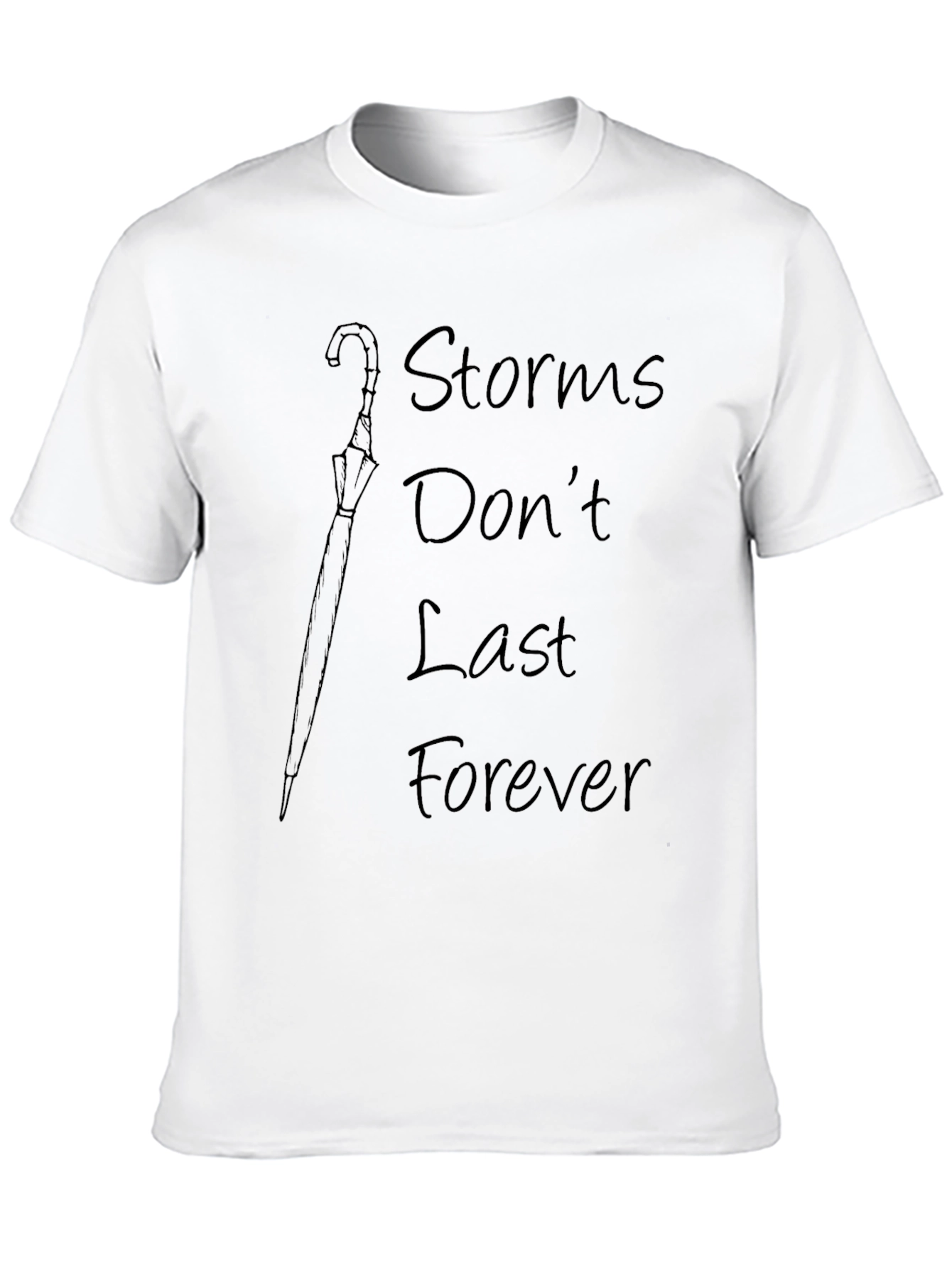 Storms Dont Last Forever Black Graphic Tee