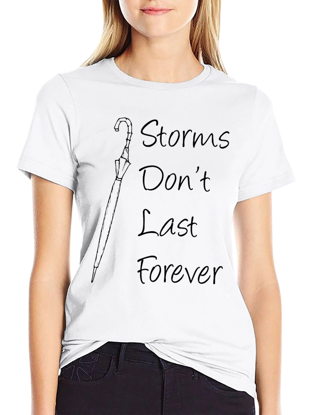 Storms Dont Last Forever Black Graphic Tee