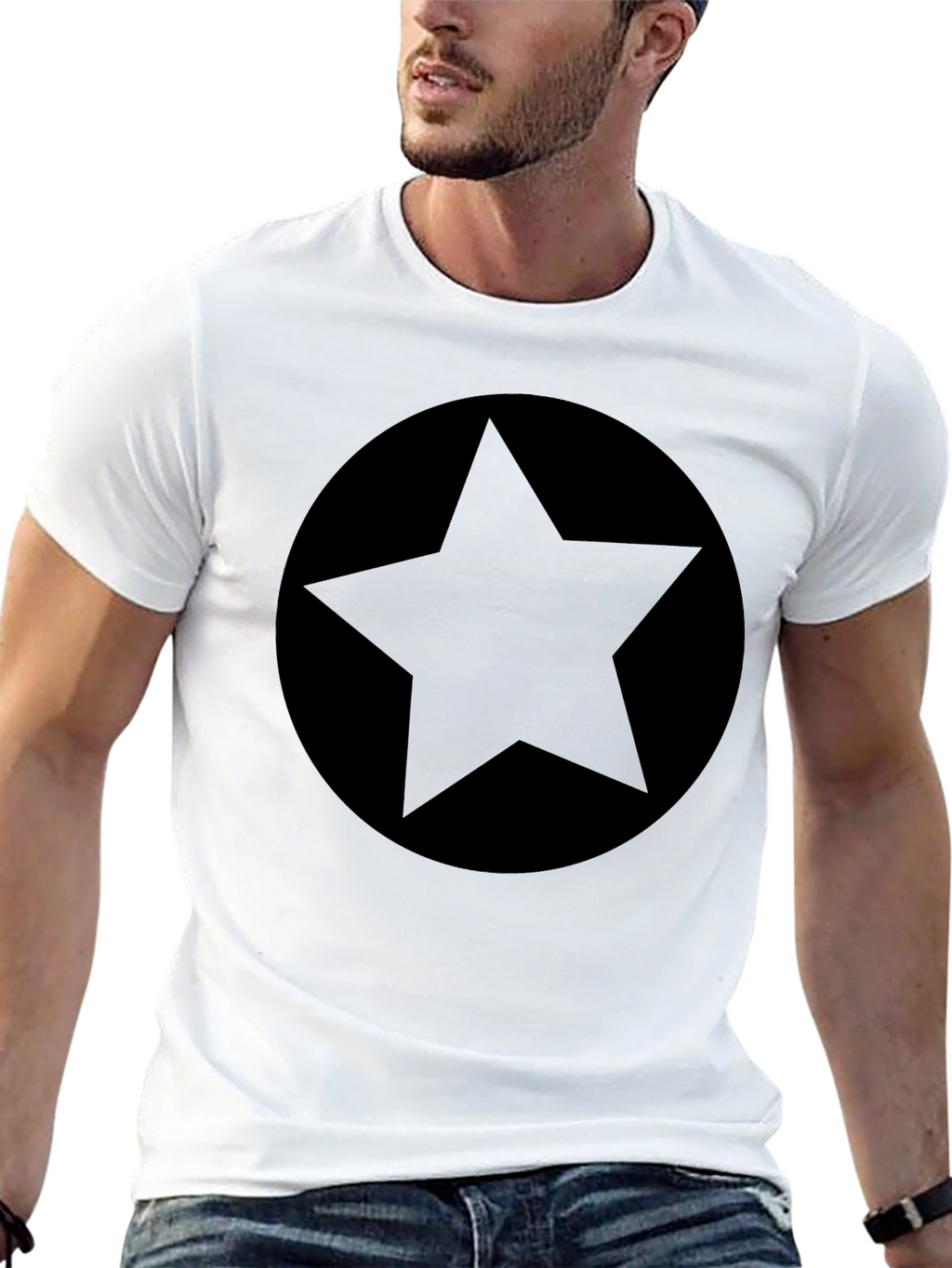 Black Star Graphic Tee - Stylish & Edgy