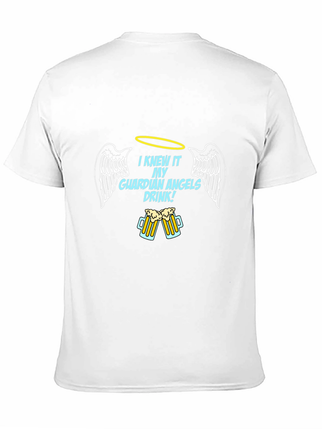 Guardian Angel Drink Black T-Shirt