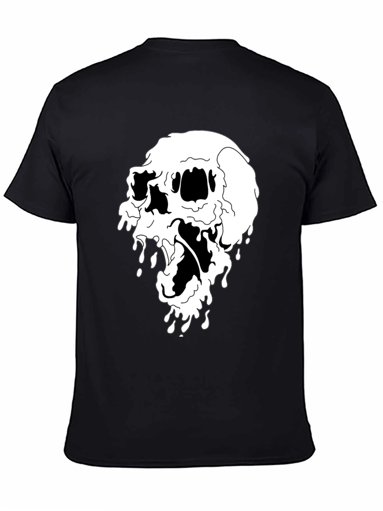 Skull Graphic Tee - Black