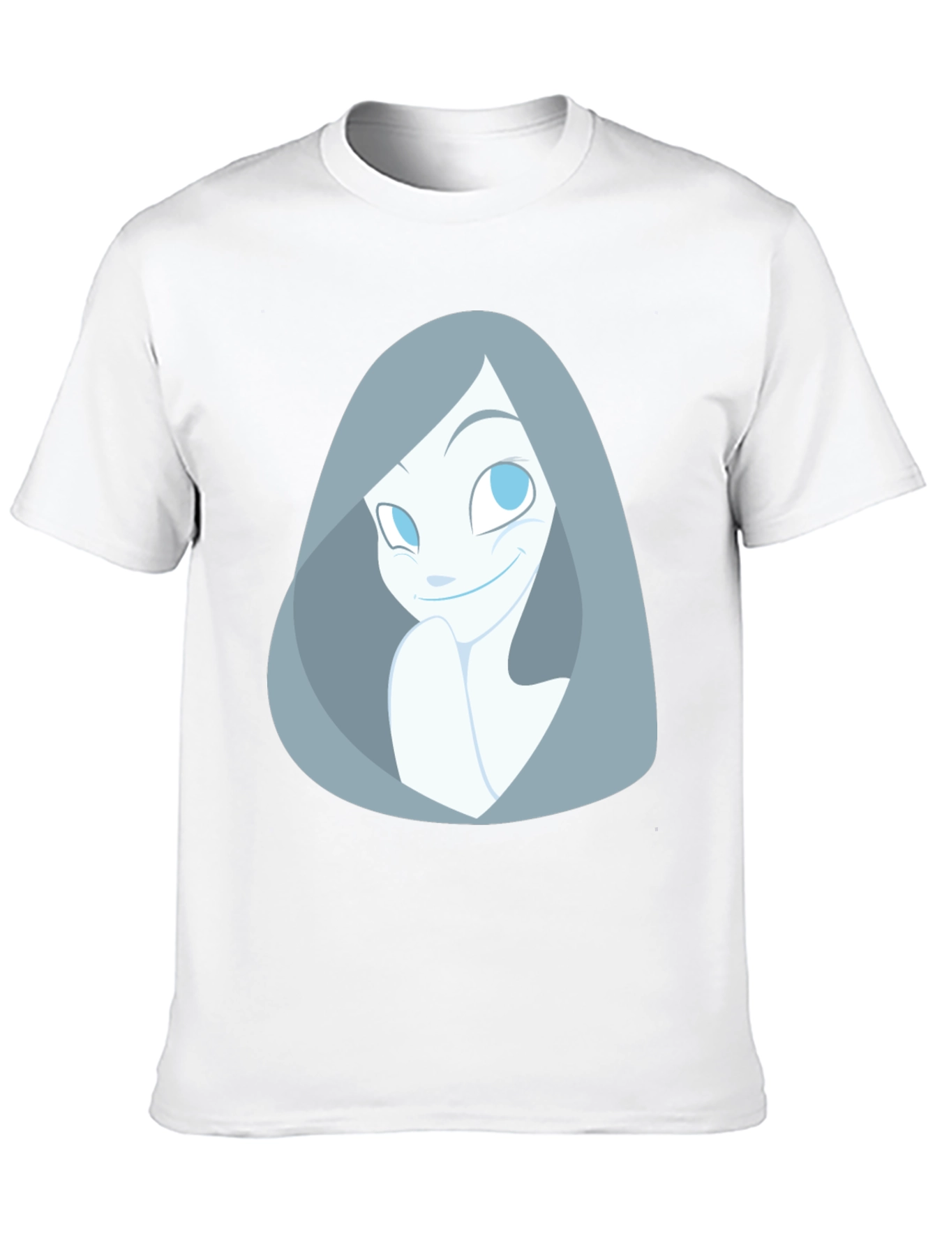 Cartoon Ghost Graphic Black T-Shirt