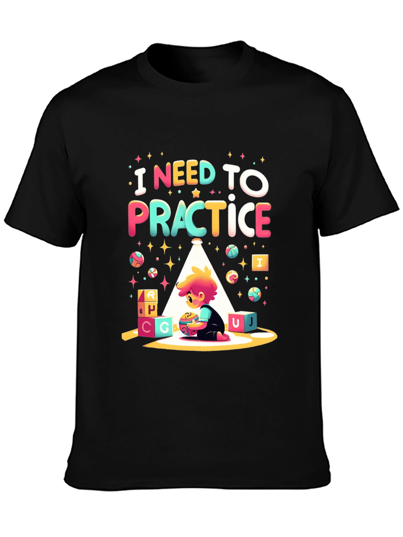 Practice T-Shirt: Colorful Toddler Design
