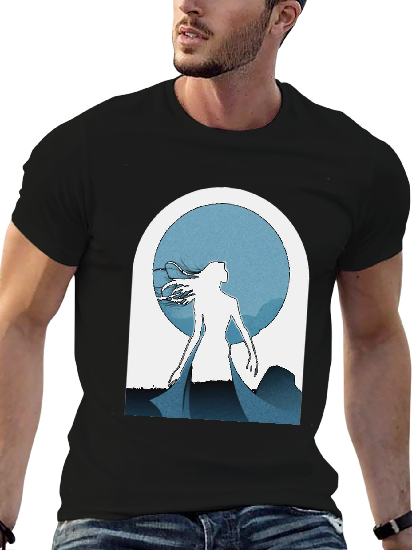 Woman in Moonlight Graphic Tee