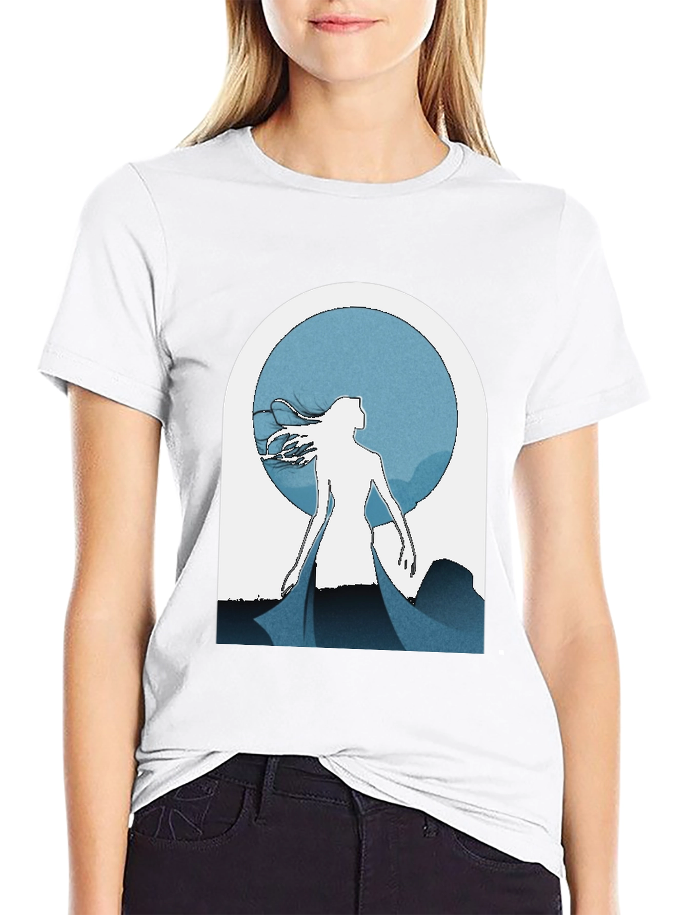 Woman in Moonlight Graphic Tee