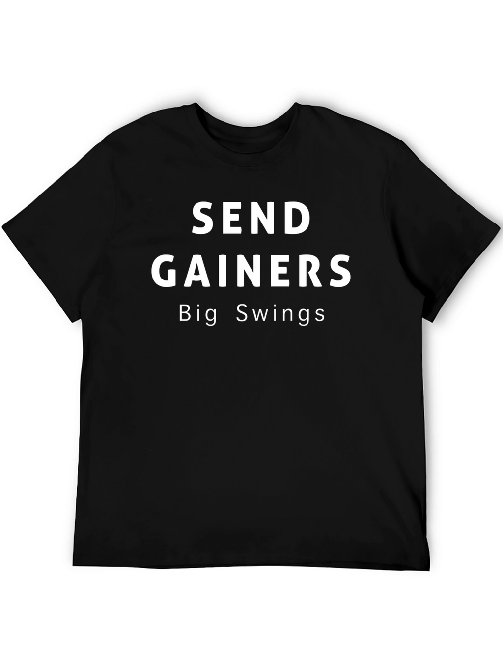 Send Gainers Big Swings Black T-Shirt