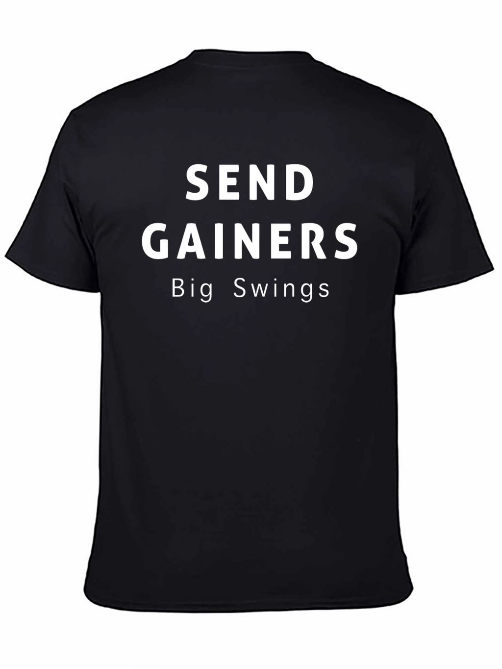 Send Gainers Big Swings Black T-Shirt