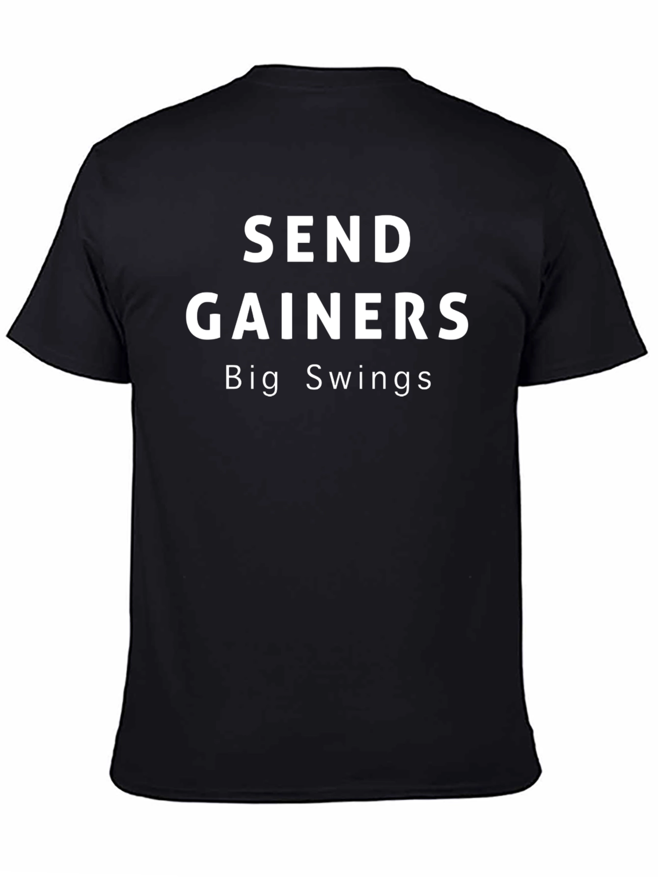 Send Gainers Big Swings Black T-Shirt