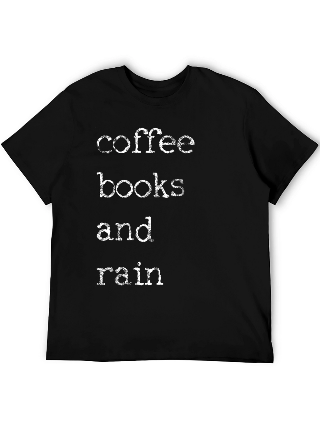 Coffee Books & Rain Graphic T-Shirt