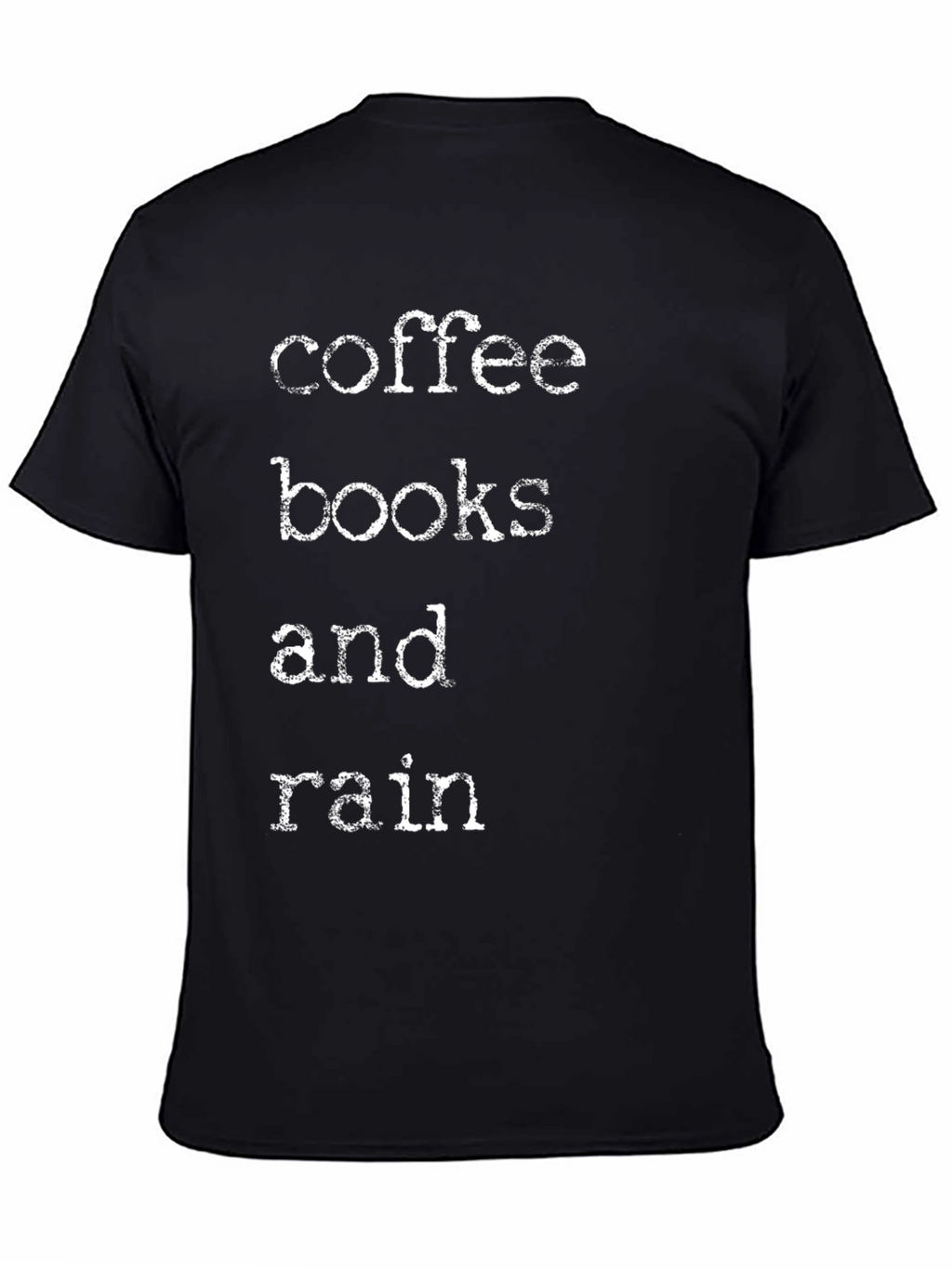 Coffee Books & Rain Graphic T-Shirt