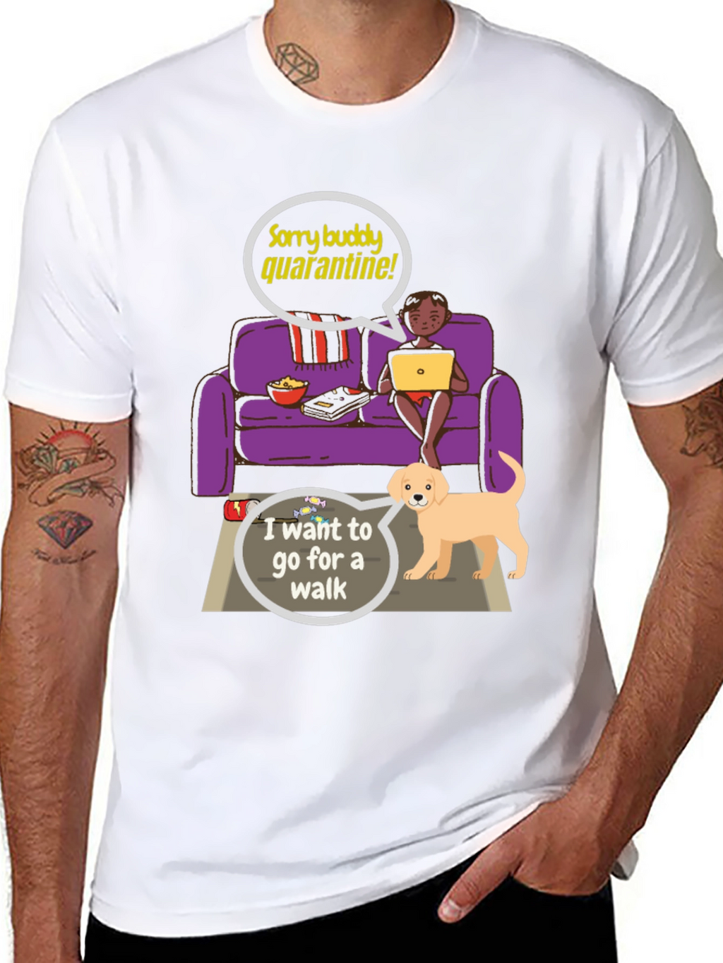 Quarantine Buddy Graphic T-Shirt