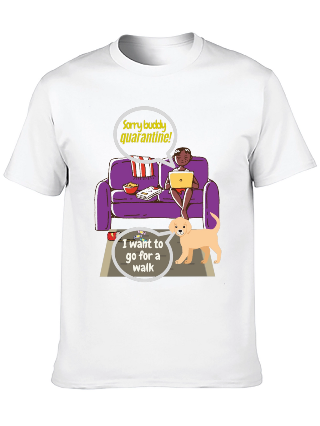 Quarantine Buddy Graphic T-Shirt