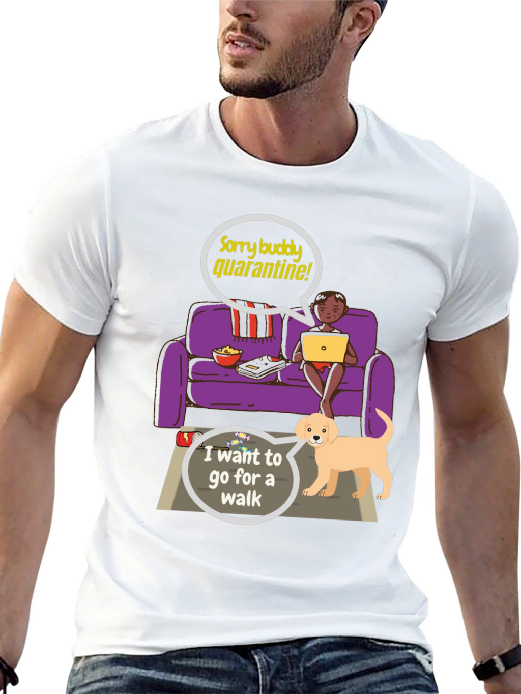 Quarantine Buddy Graphic T-Shirt