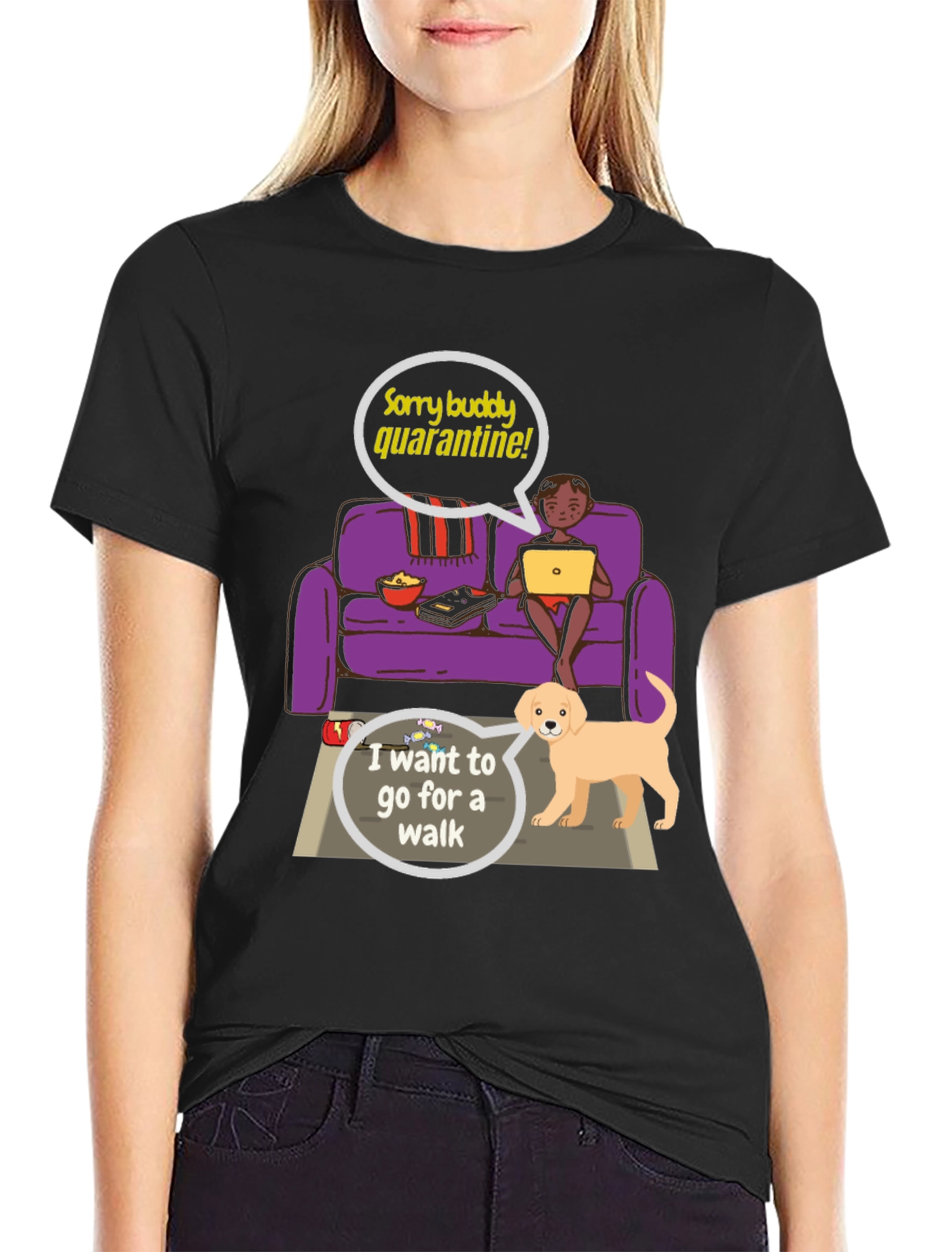 Quarantine Buddy Graphic T-Shirt