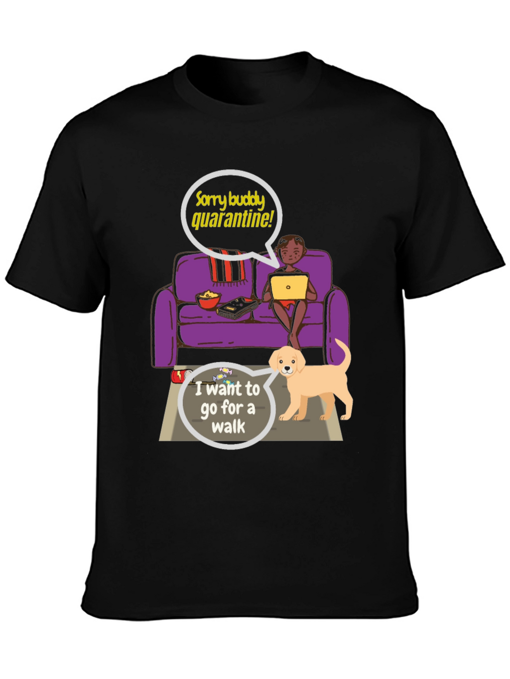 Quarantine Buddy Graphic T-Shirt