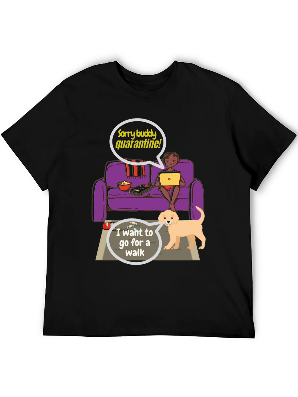 Quarantine Buddy Graphic T-Shirt