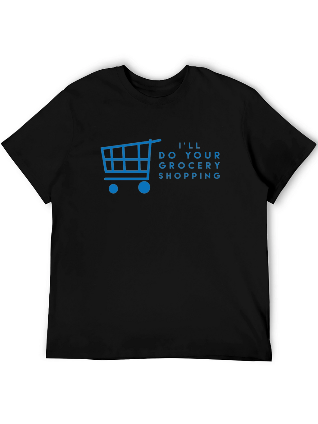 Grocery Shopping T-Shirt - Black Cotton Tee