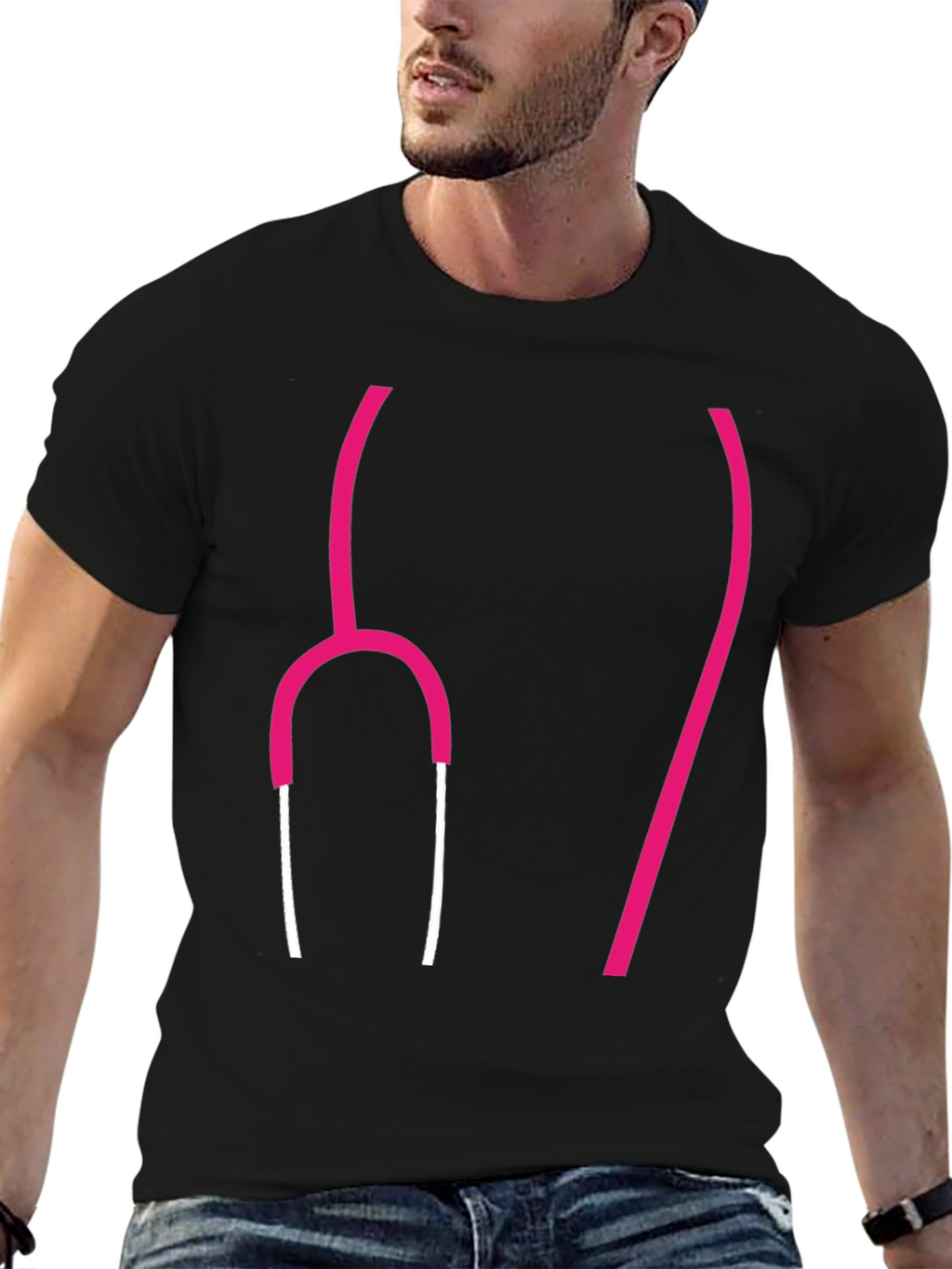 Stethoscope Graphic Tee - Medical Humor T-Shirt