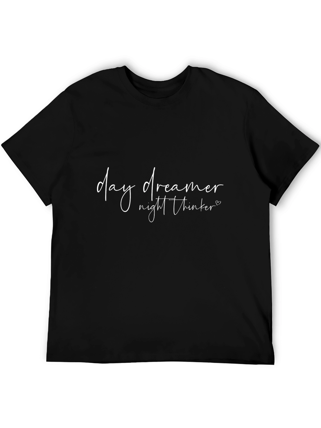 Day Dreamer Night Thinker Black T-Shirt