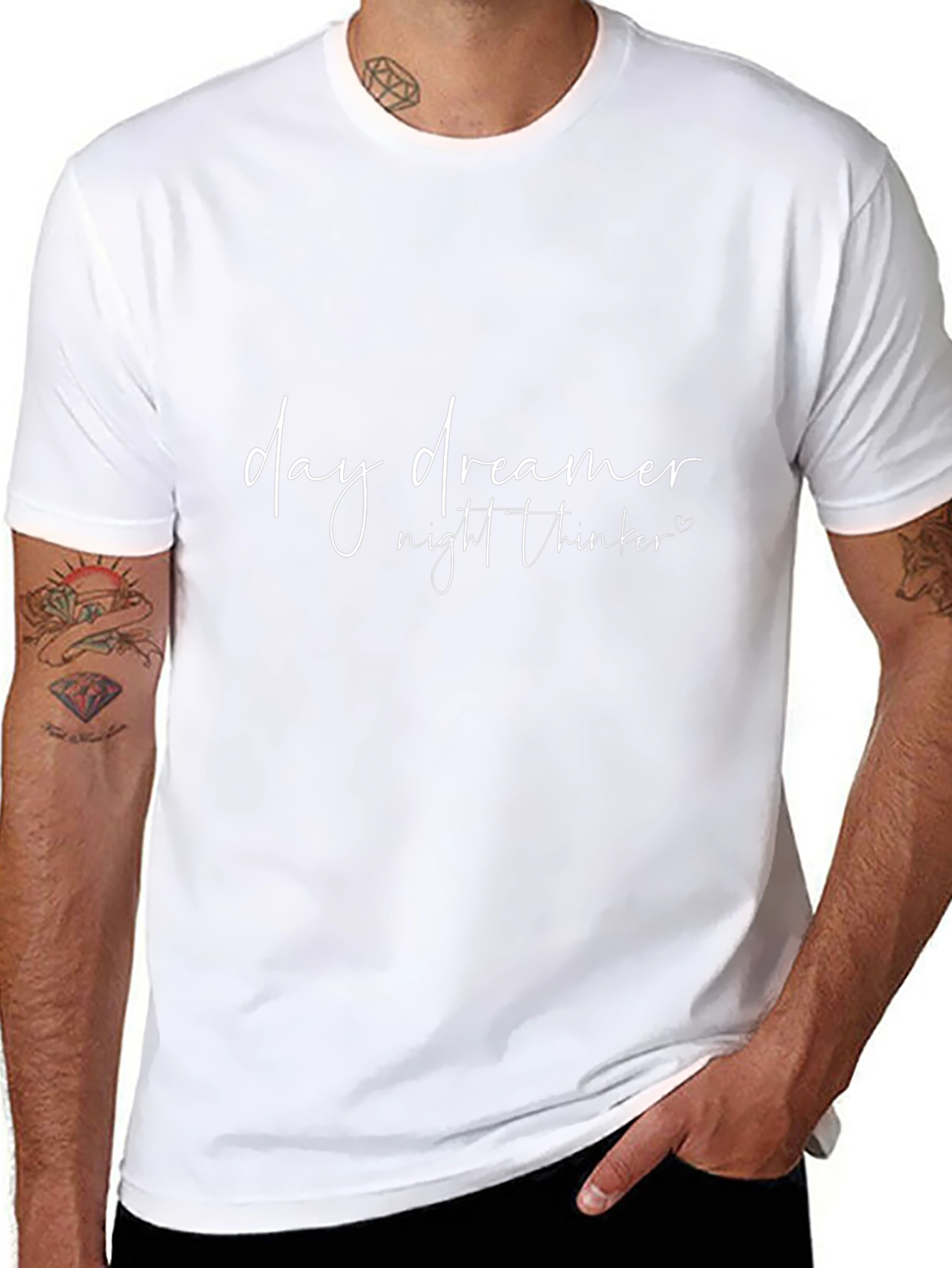 Day Dreamer Night Thinker Black T-Shirt