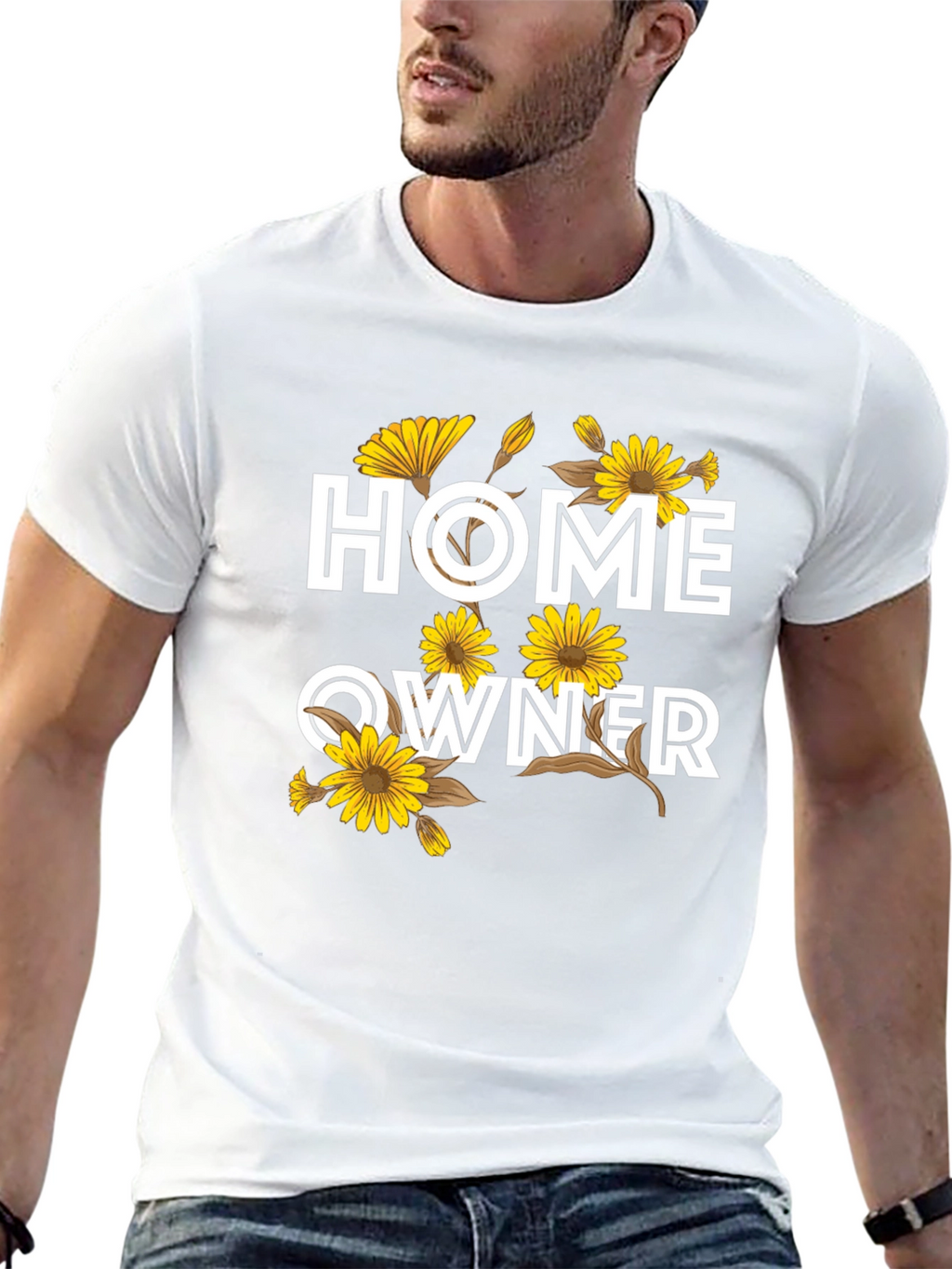Homeowner Floral T-Shirt - Black Graphic Tee