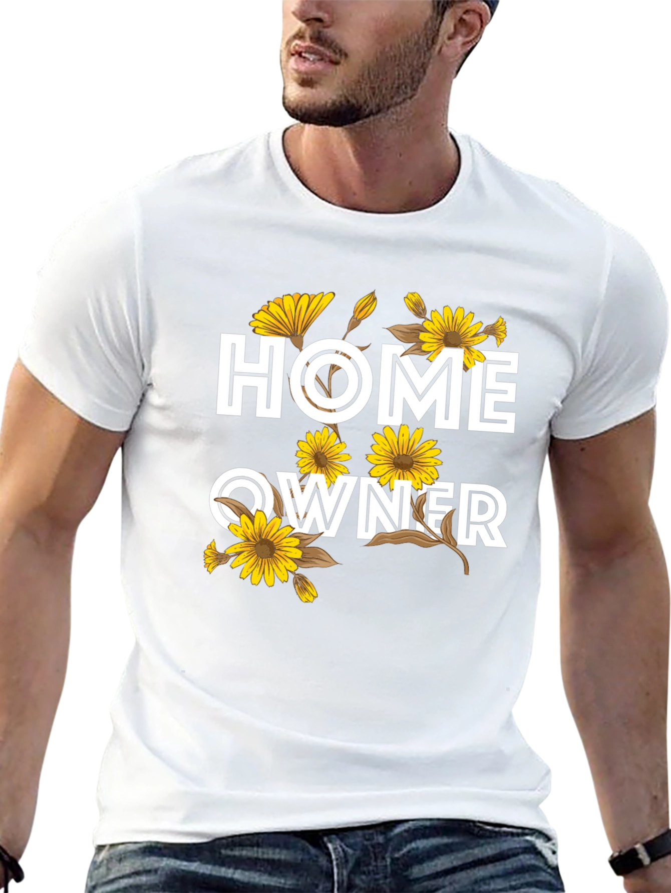 Homeowner Floral T-Shirt - Black Graphic Tee