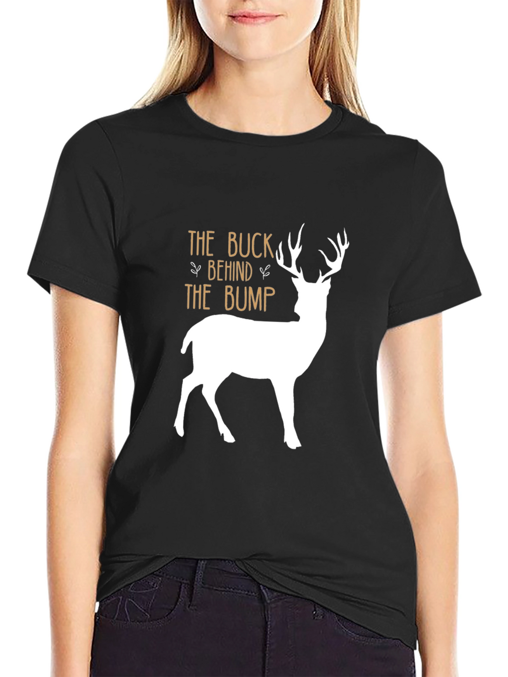 The Buck Behind The Bump T-Shirt - Black