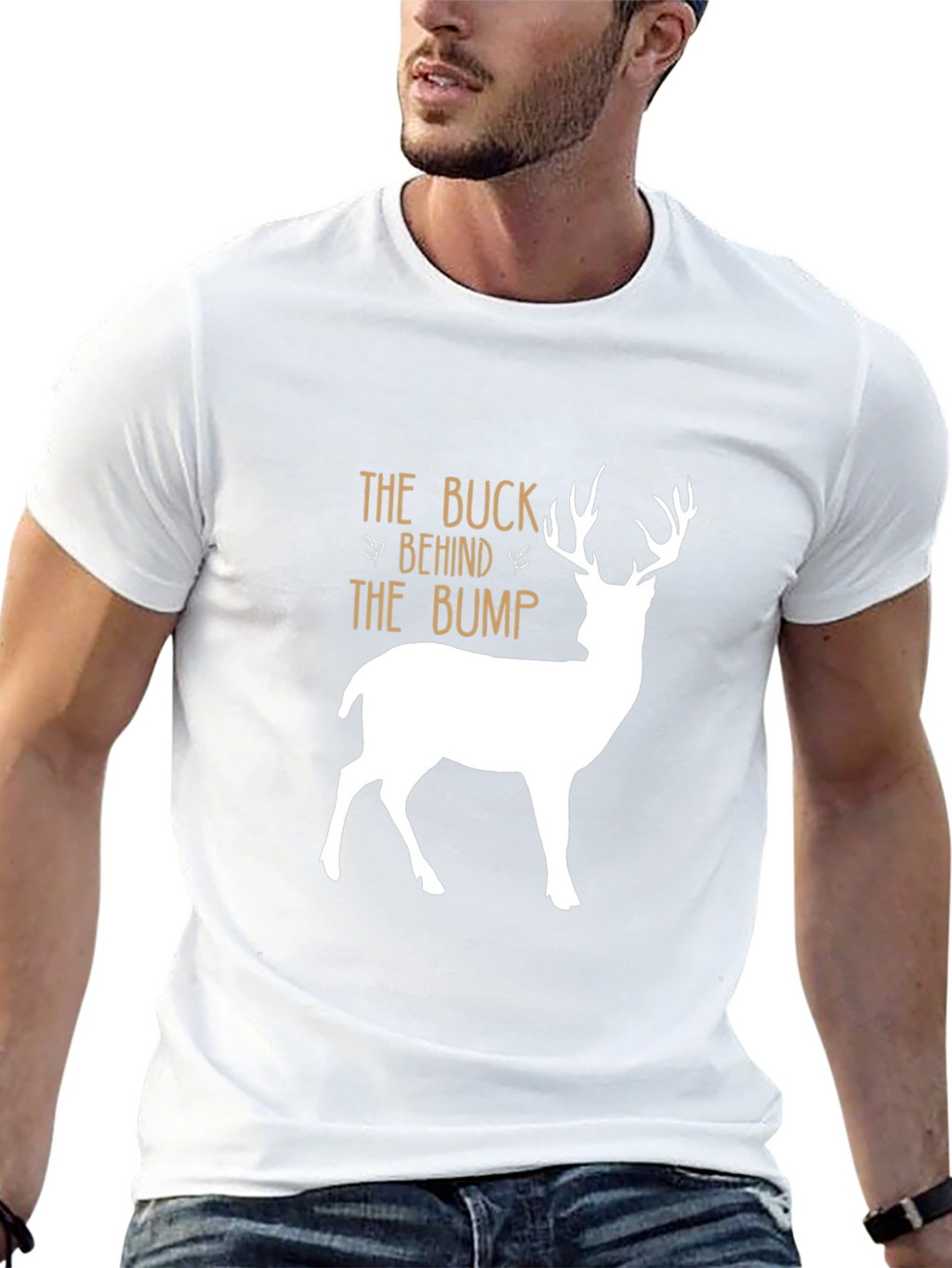 The Buck Behind The Bump T-Shirt - Black
