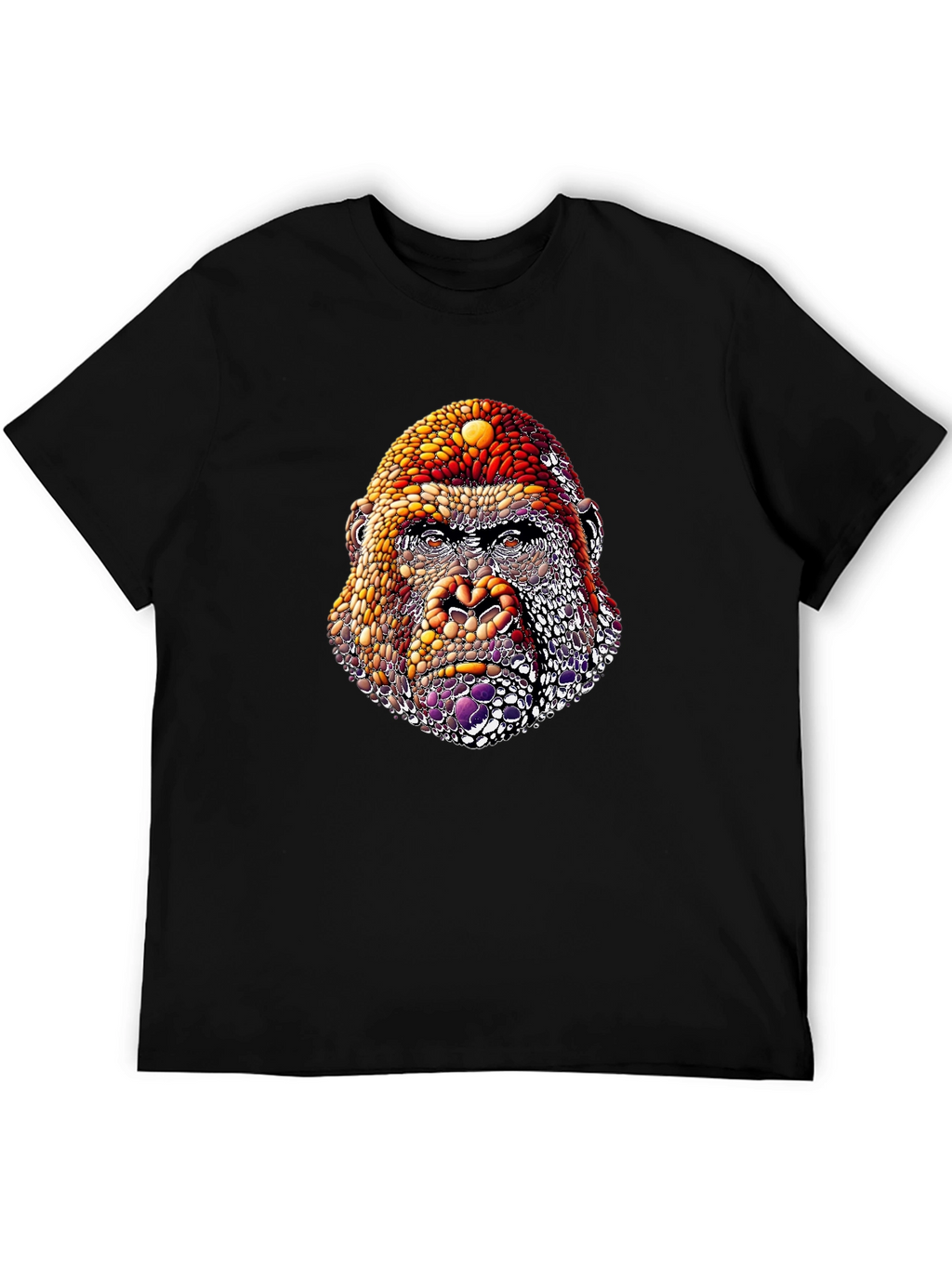 Abstract Gorilla Graphic T-Shirt