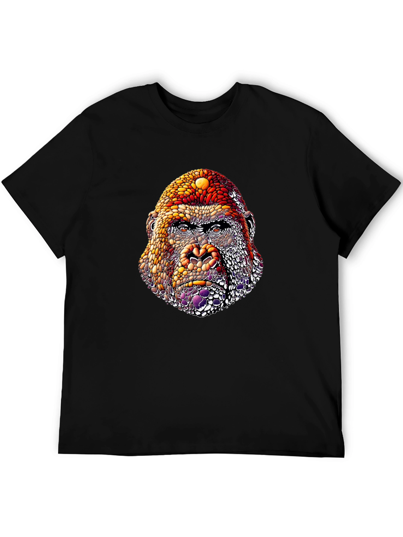 Abstract Gorilla Graphic T-Shirt