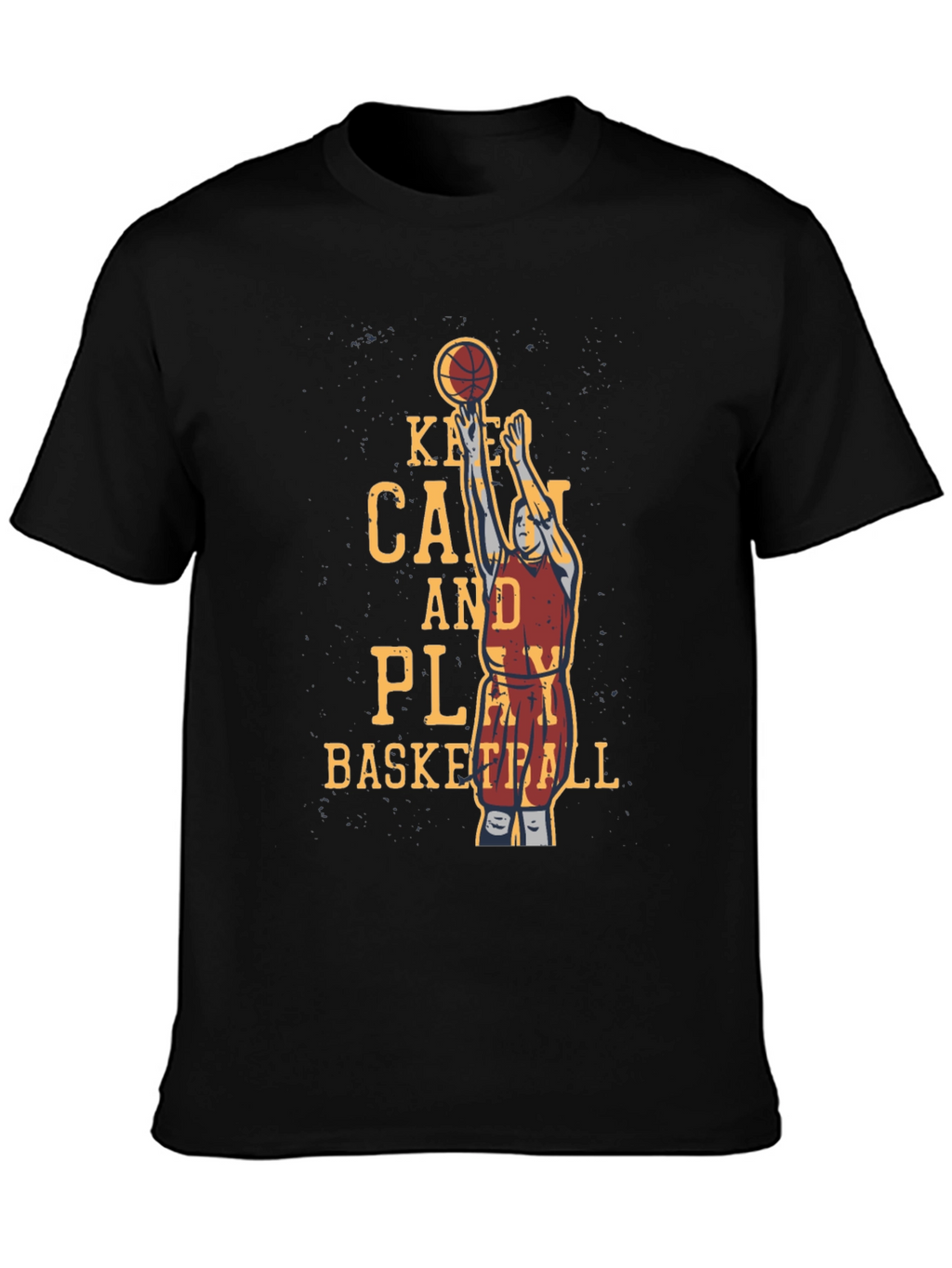Basketball Graphic T-Shirt - Keep Calm and Play