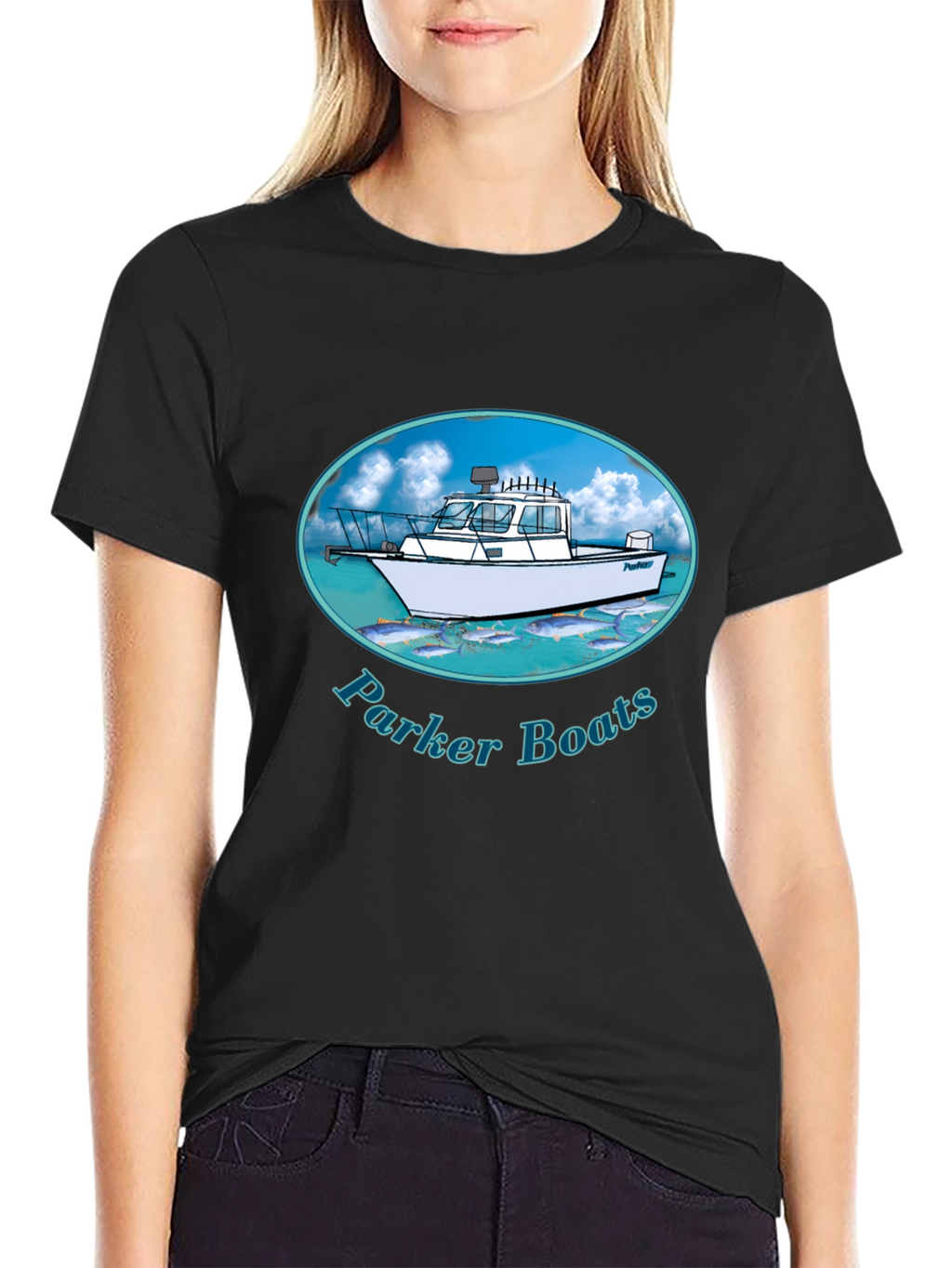 Parker Boats T-Shirt - Black Graphic Tee