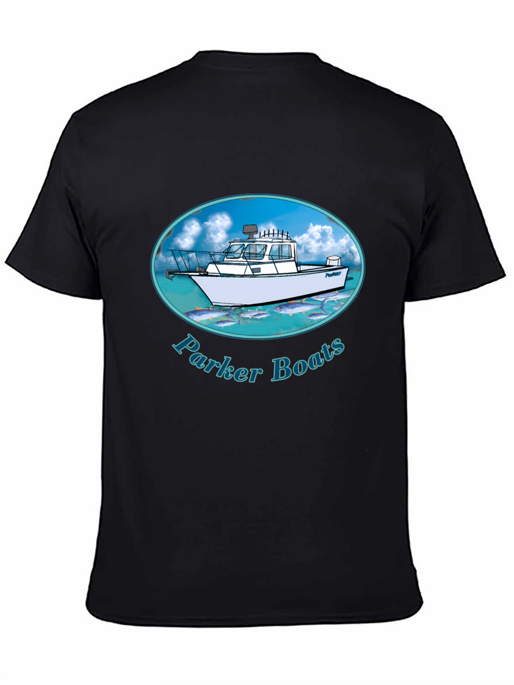 Parker Boats T-Shirt - Black Graphic Tee