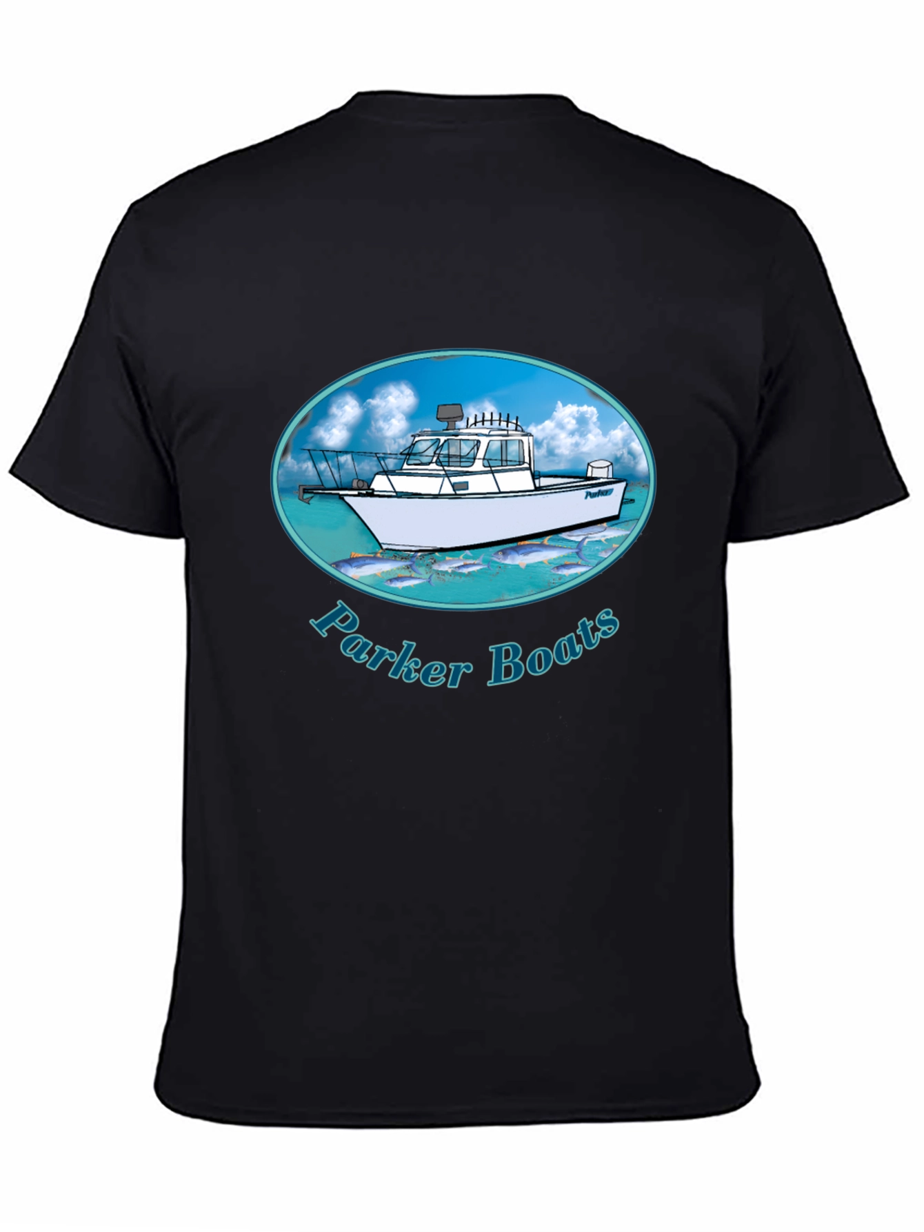 Parker Boats T-Shirt - Black Graphic Tee