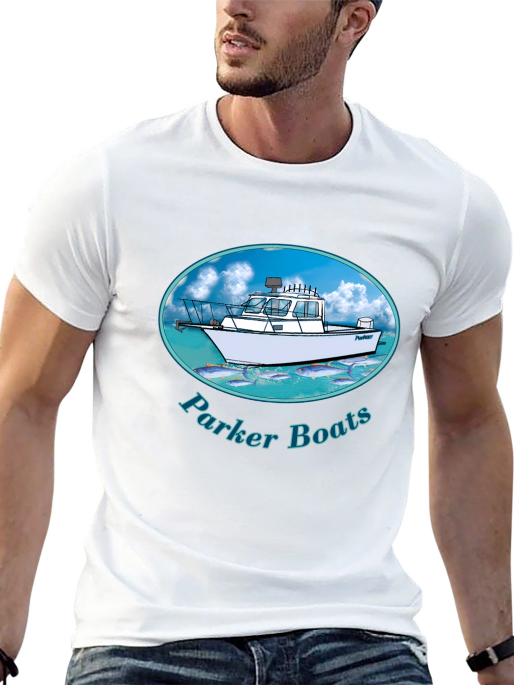 Parker Boats T-Shirt - Black Graphic Tee