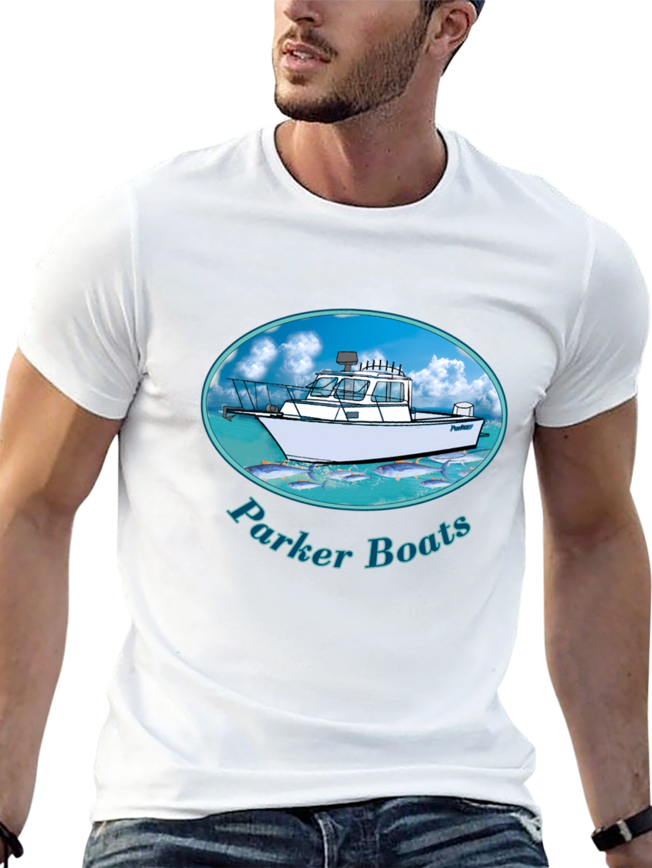 Parker Boats T-Shirt - Black Graphic Tee