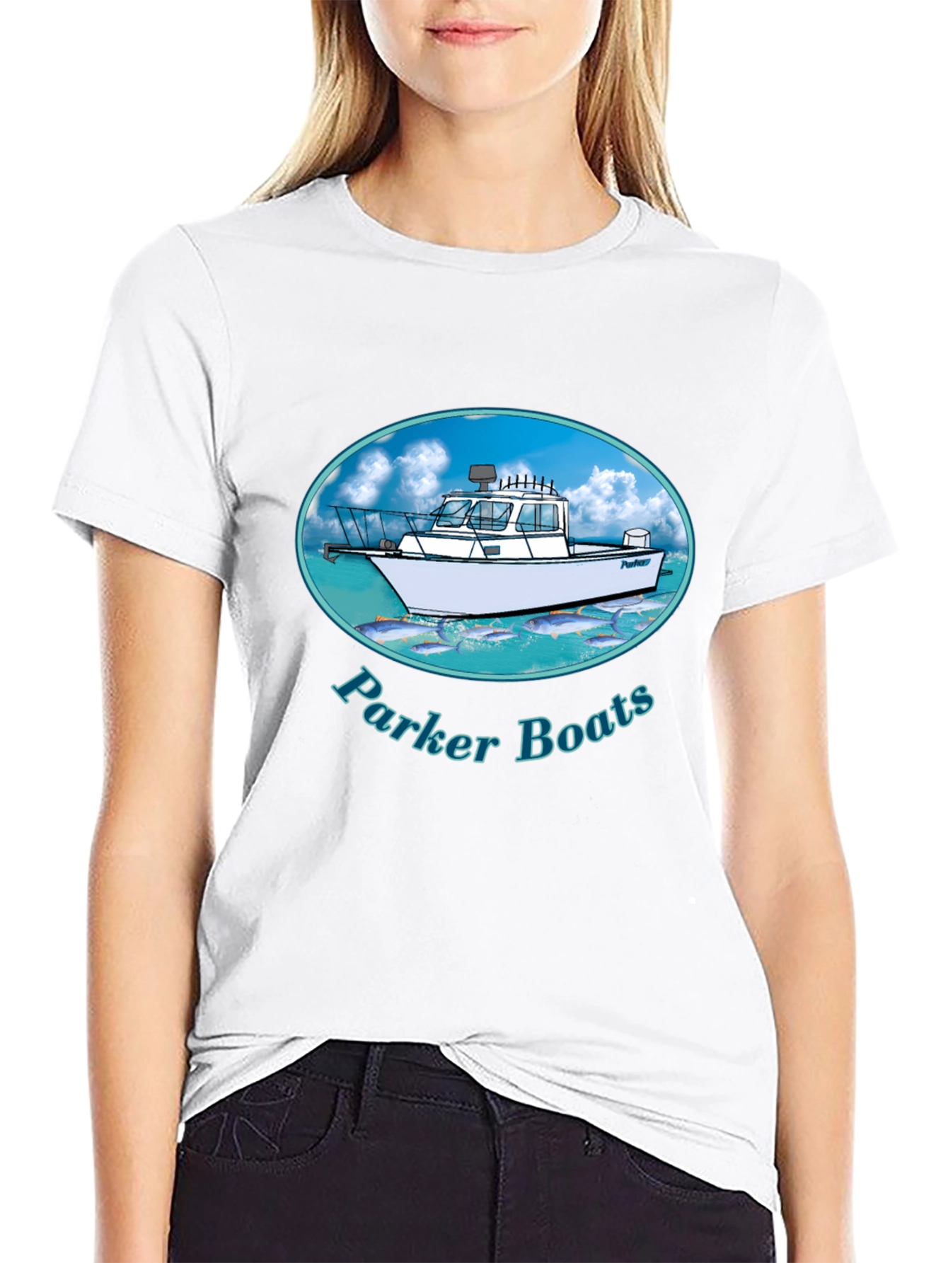 Parker Boats T-Shirt - Black Graphic Tee
