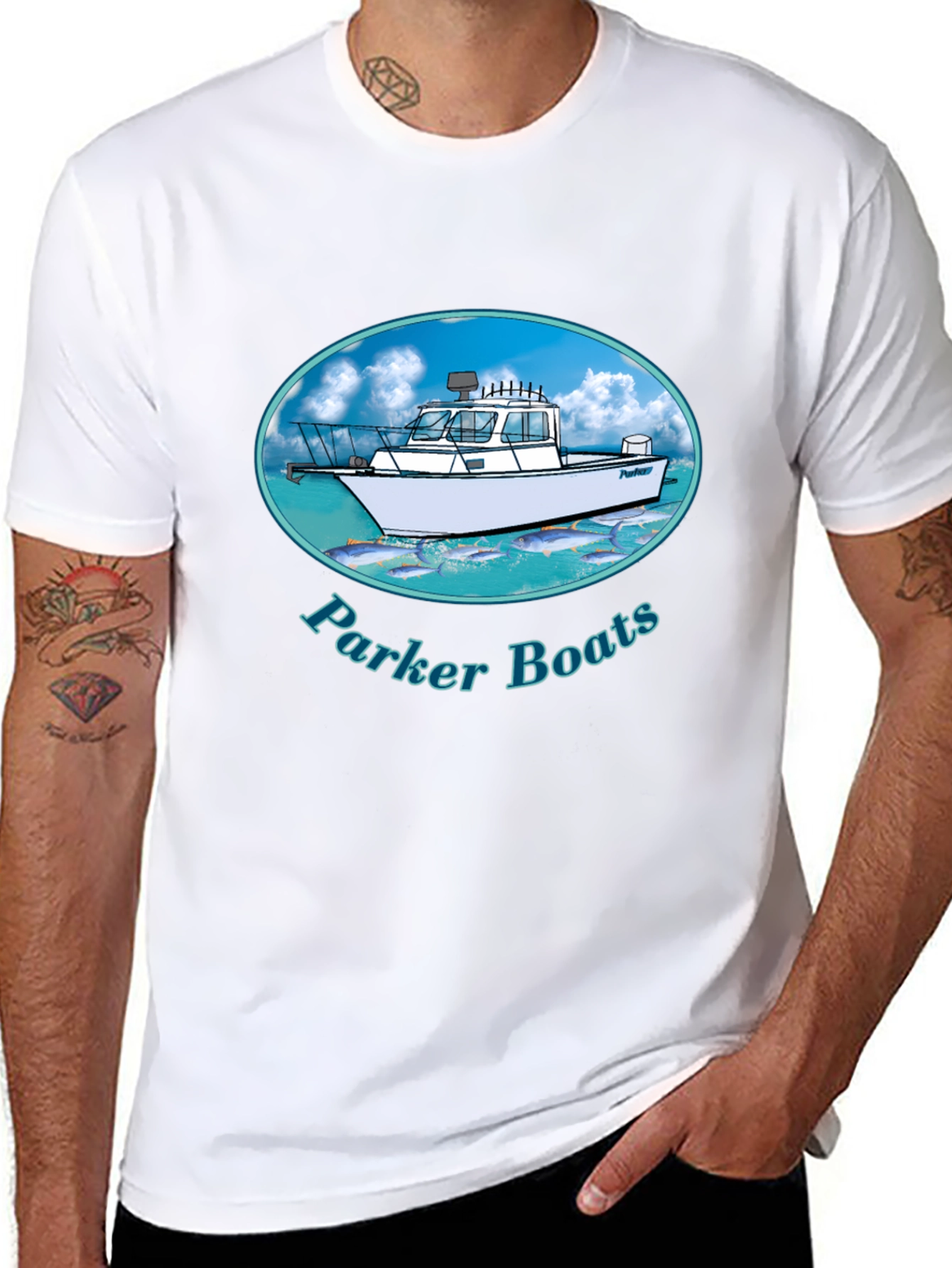 Parker Boats T-Shirt - Black Graphic Tee
