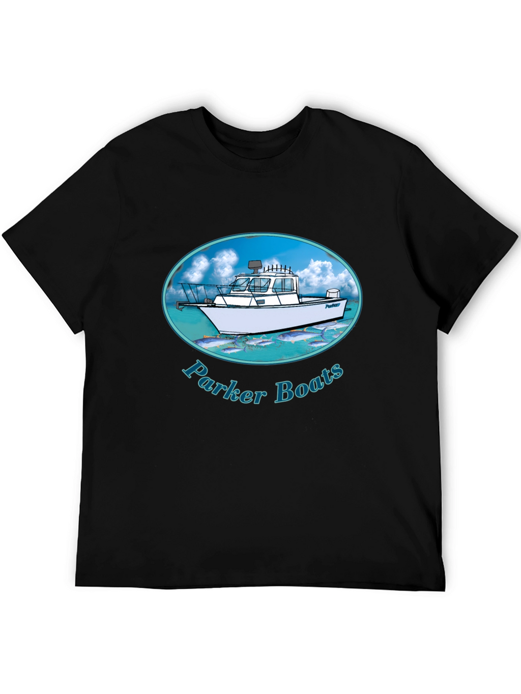 Parker Boats T-Shirt - Black Graphic Tee