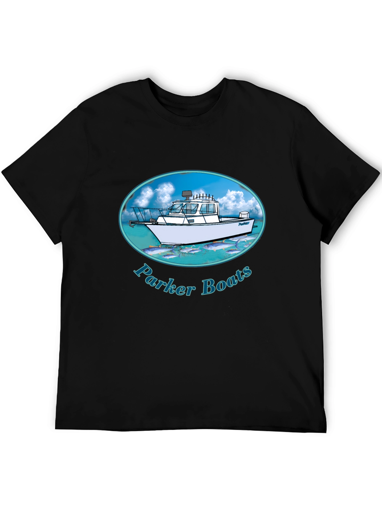 Parker Boats T-Shirt - Black Graphic Tee