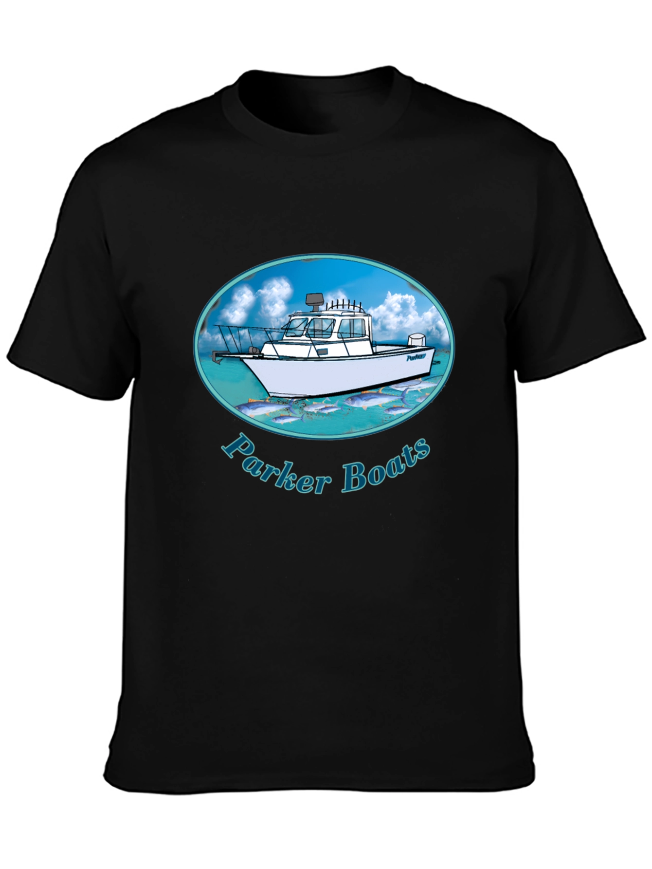 Parker Boats T-Shirt - Black Graphic Tee