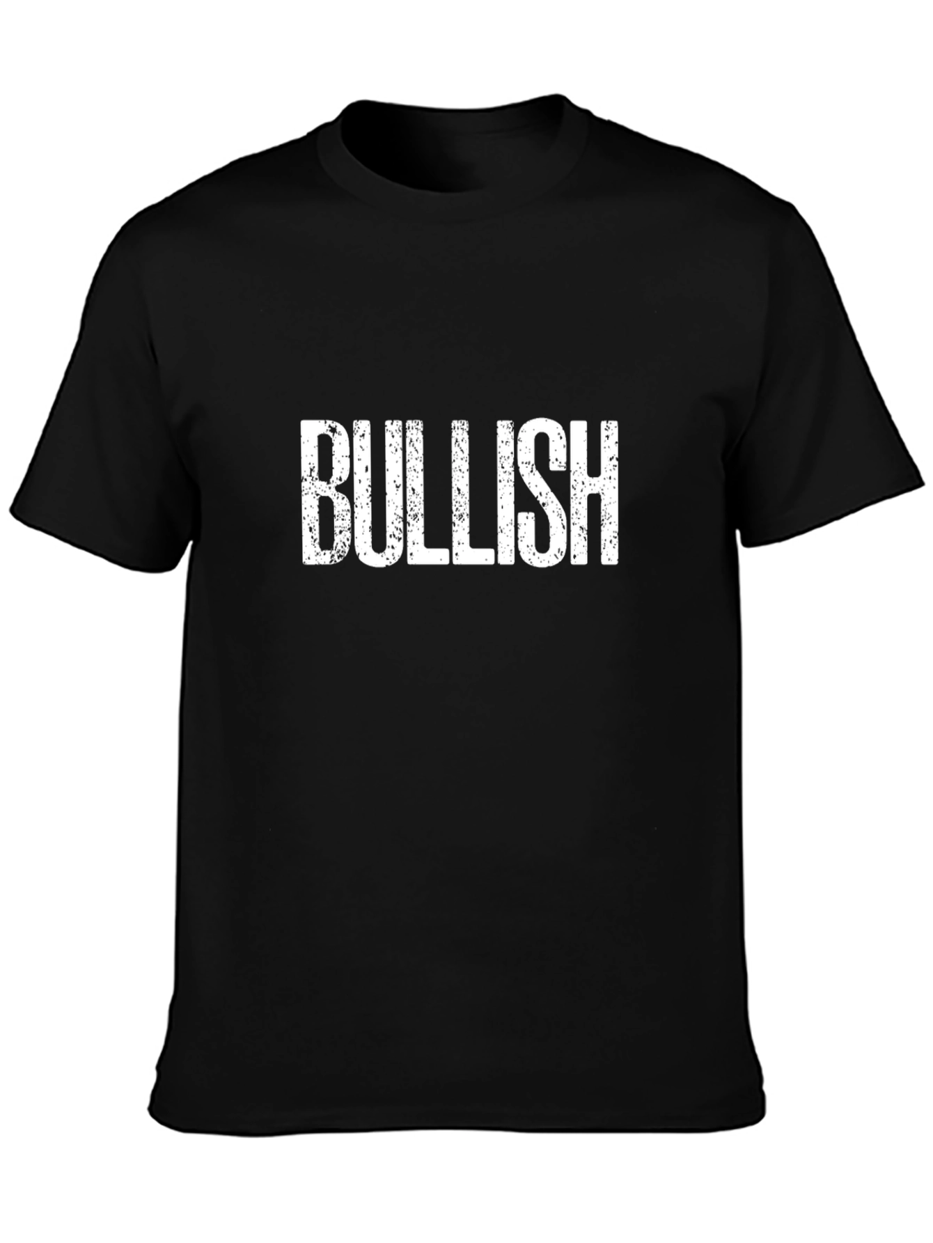 Bullish Graphic Tee - Black Cotton T-Shirt