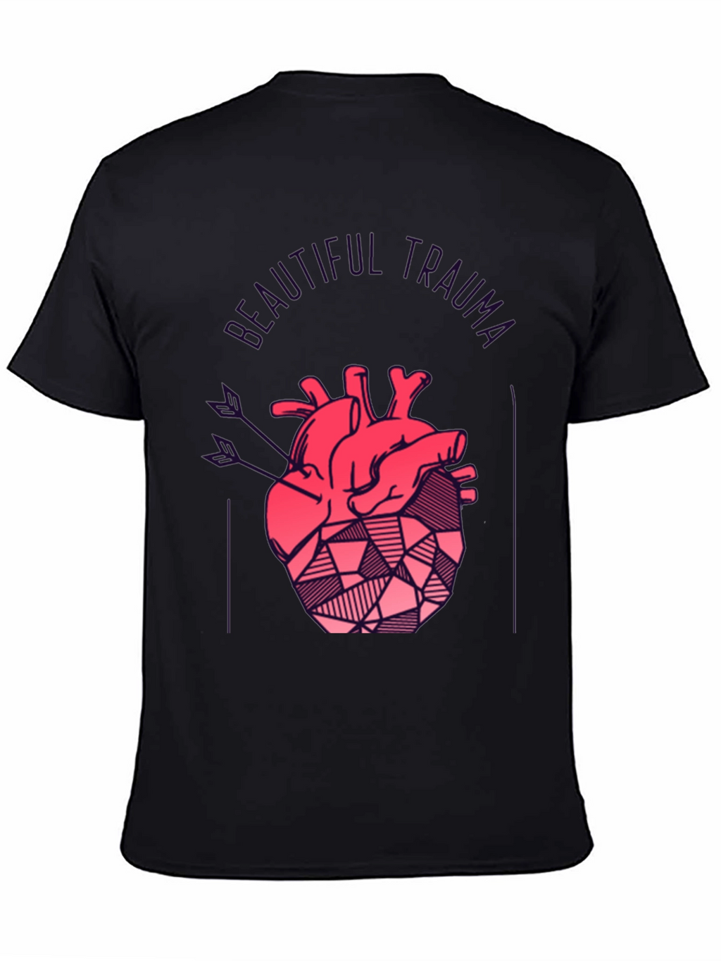 Beautiful Trauma Heart Graphic T-Shirt