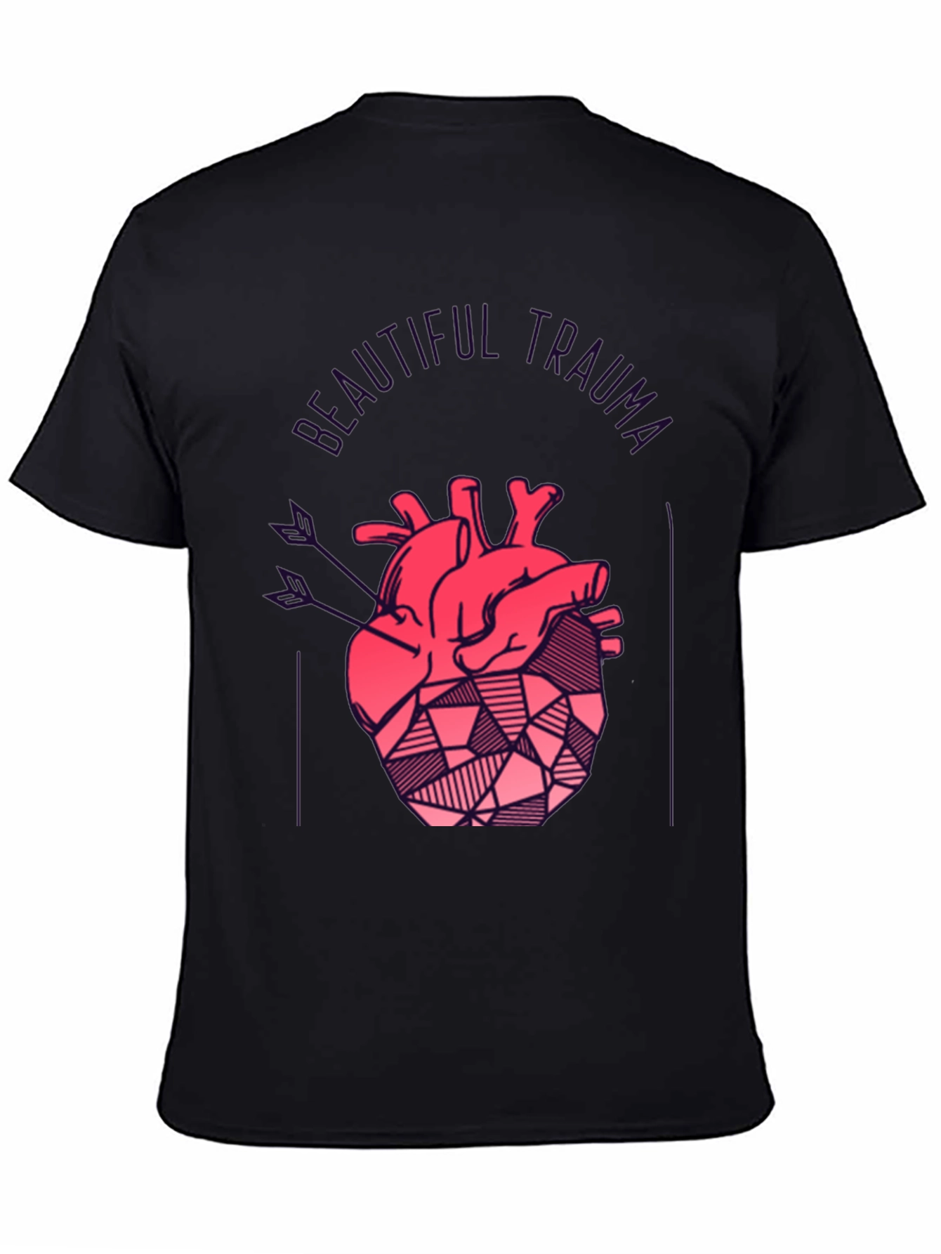 Beautiful Trauma Heart Graphic T-Shirt