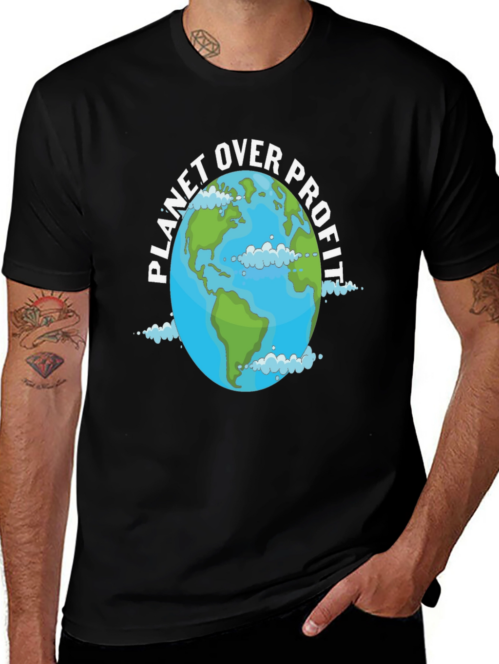 Planet Over Profit Graphic Tee