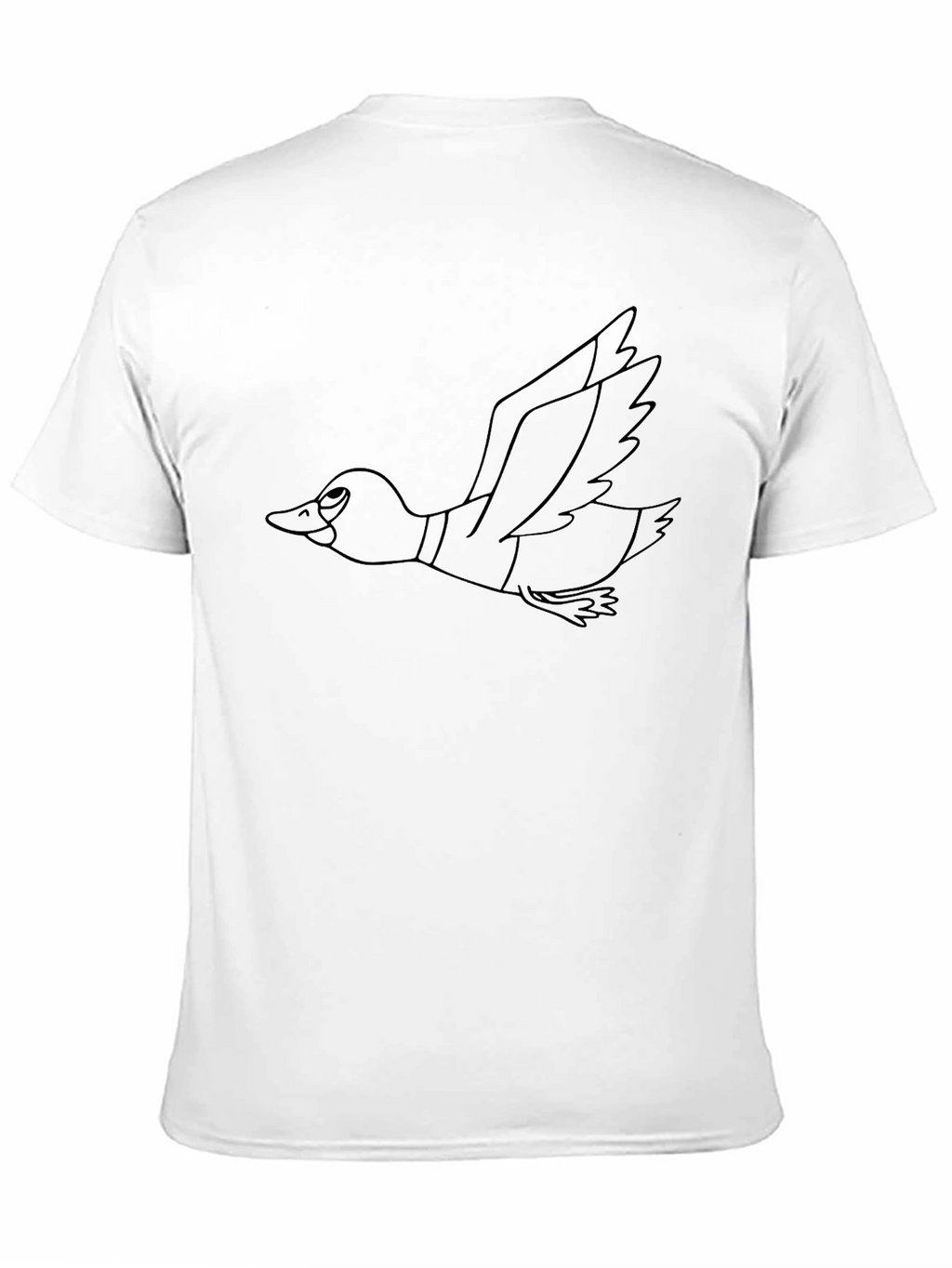 Duck Outline Graphic T-Shirt - Casual Style