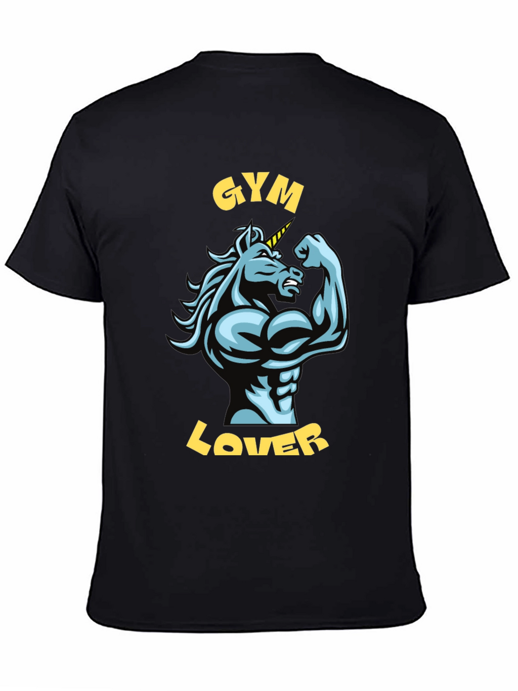 Gym Lover Unicorn Graphic T-Shirt