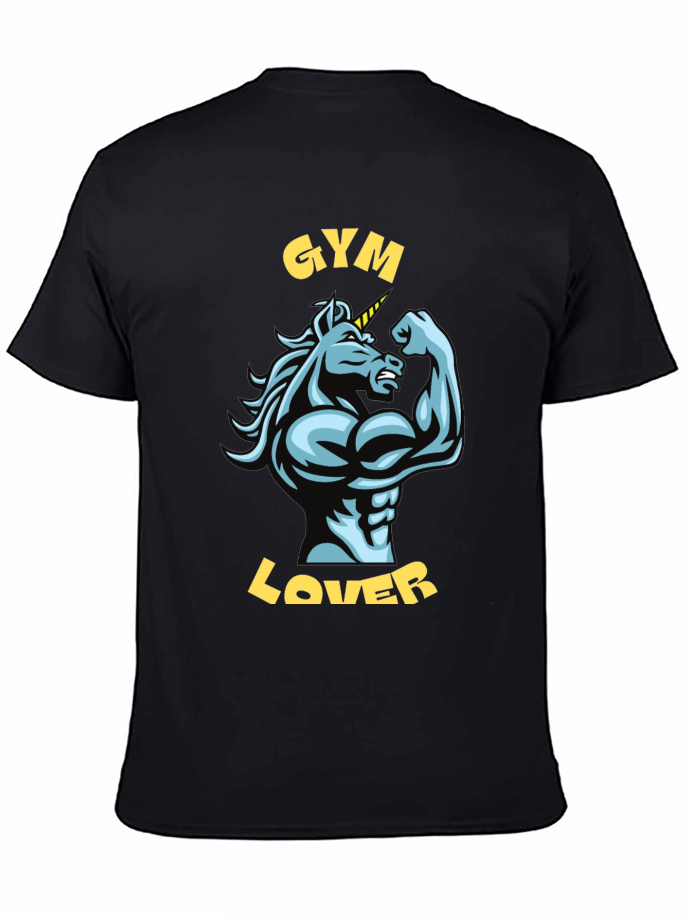 Gym Lover Unicorn Graphic T-Shirt